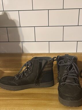 Target Boys Black & Dark Gray High-Top Sneakers